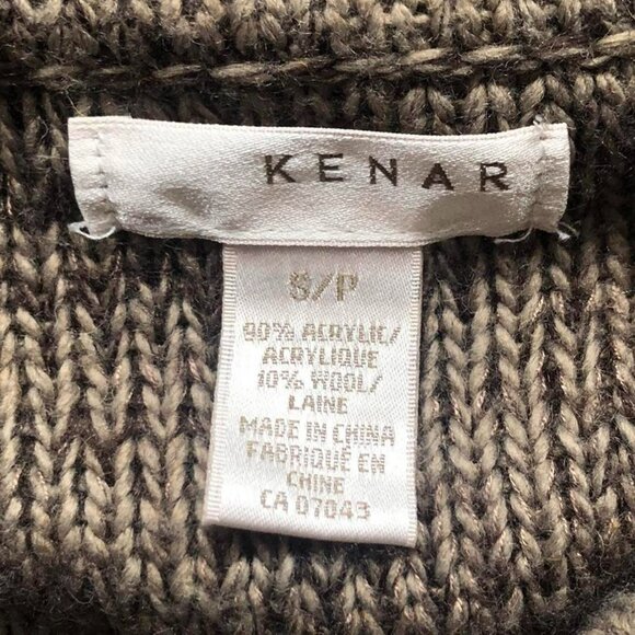 Cable Knit Brown Babydoll Cardi - Picture 3 of 5